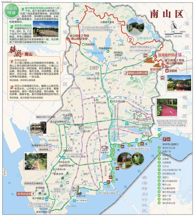 深圳湾公园景点分布图图片